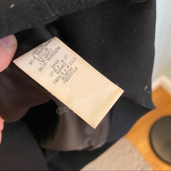 NWT Helmut Lang Black Open Back White Lamb Leather Cocktail Formal Mini Dress 10 - Picture 11 of 14